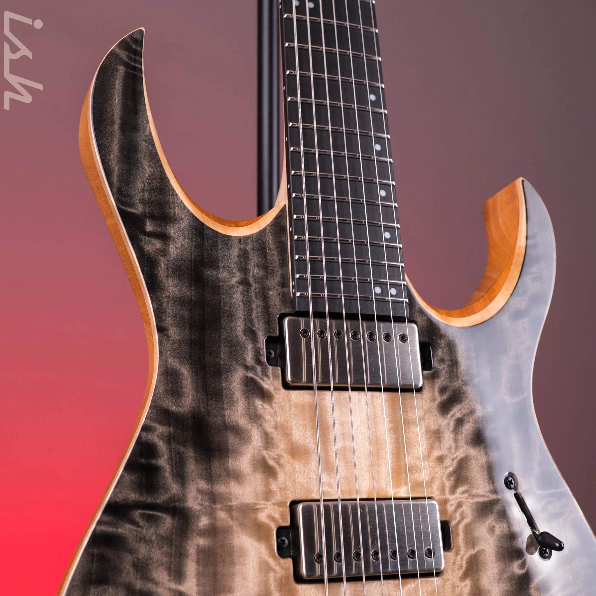 Mayones Duvell Elite 4EVER 7 Baritone Black Burst - Image 4