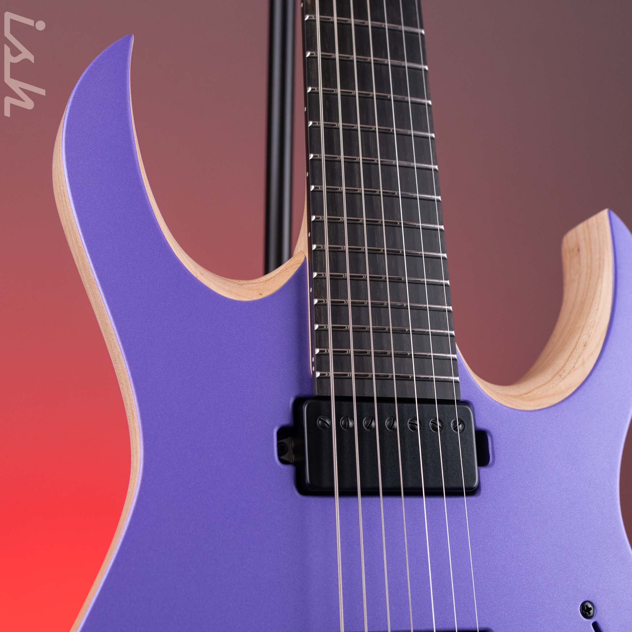 Mayones Duvell RPi Rick Schneider 7-String Evertune Memberberry Purple Metallic - Image 3