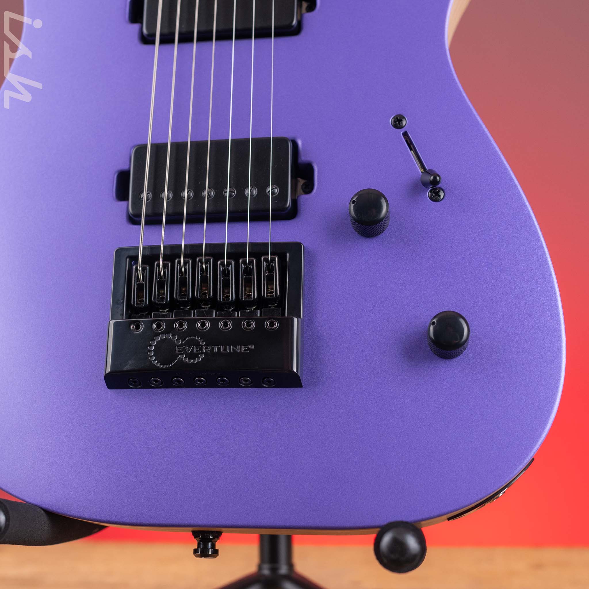 Mayones Duvell RPi Rick Schneider 7-String Evertune Memberberry Purple Metallic - Image 4