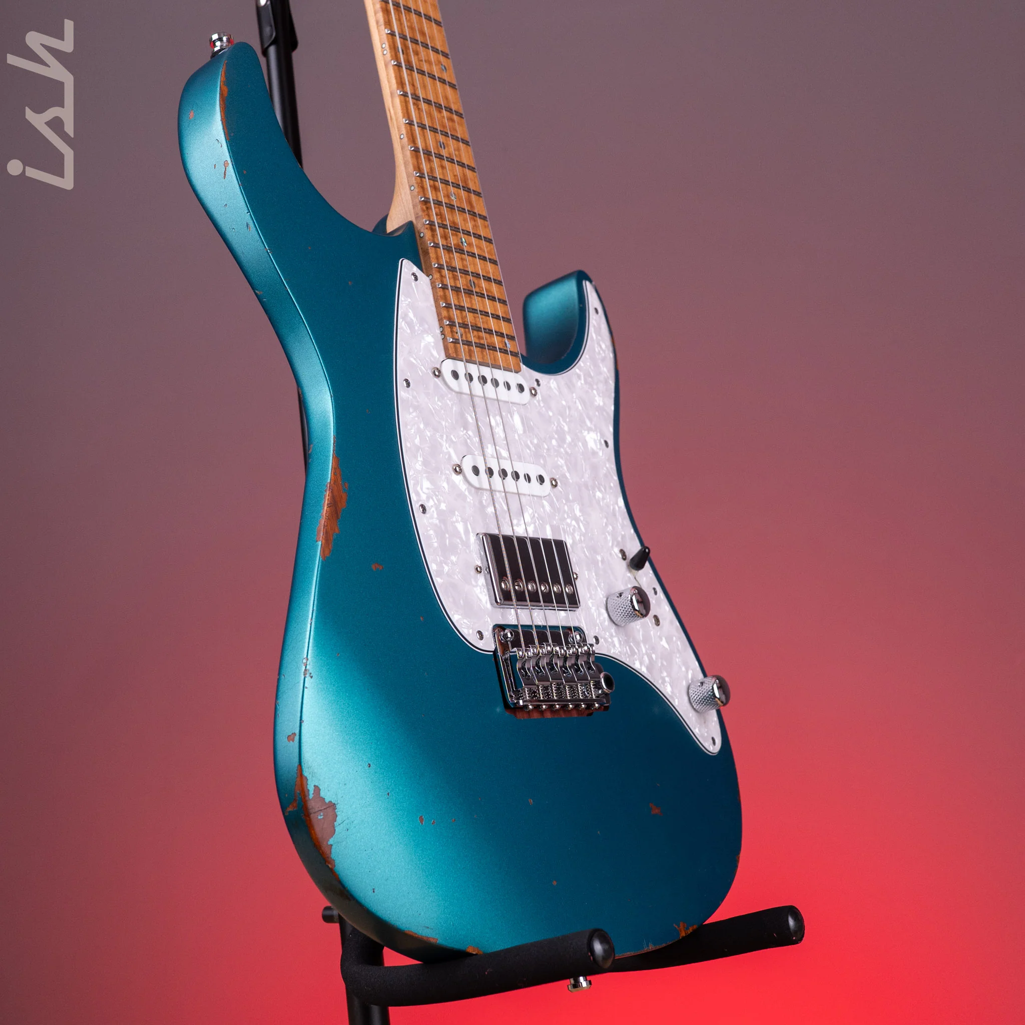 Mayones Aquila Aged V24 6 Monolith Metallic Neon Green - Image 3
