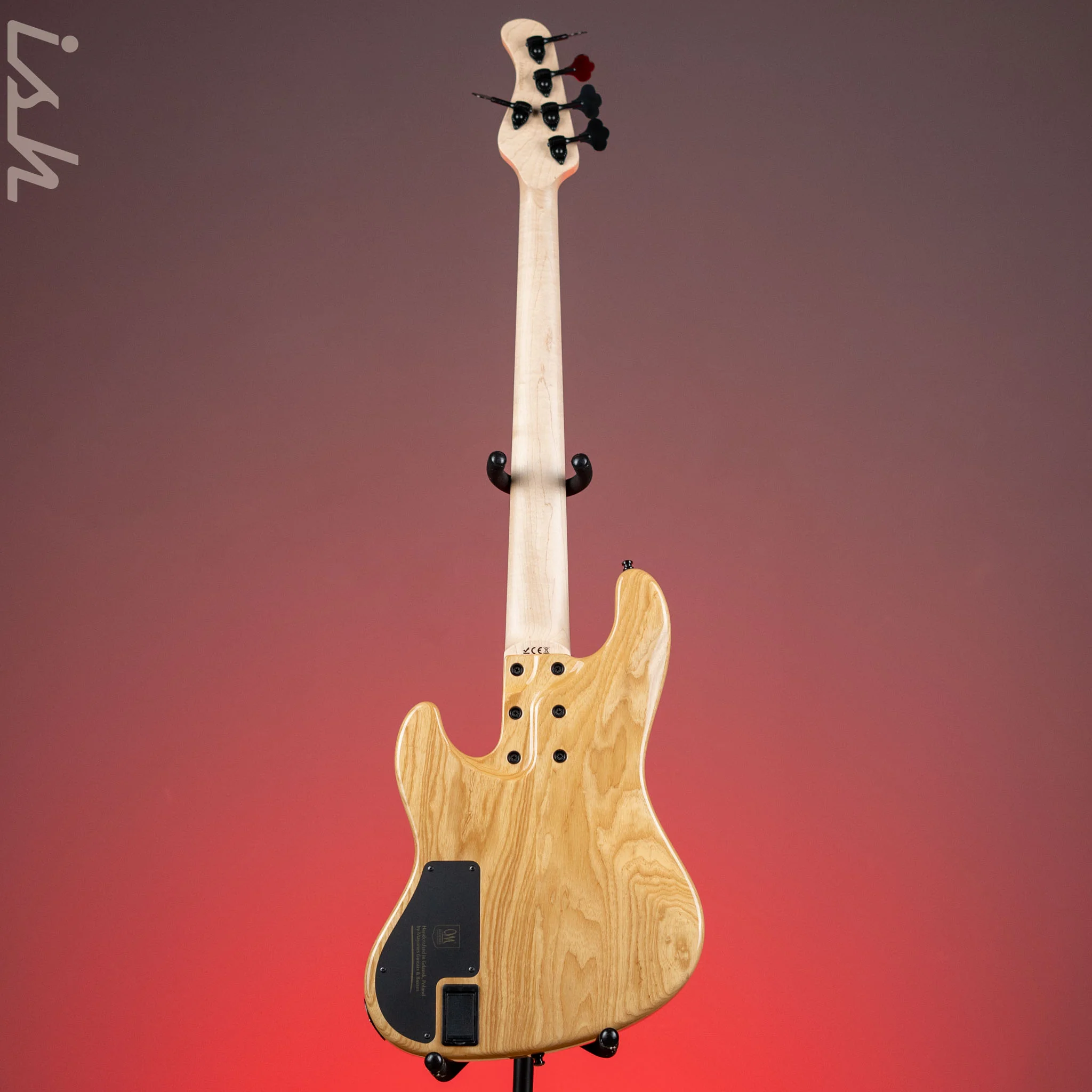 Mayones Jabba Custom EP 5 Bass Transparent Natural Fade Blue Burst Out Gloss - Image 6