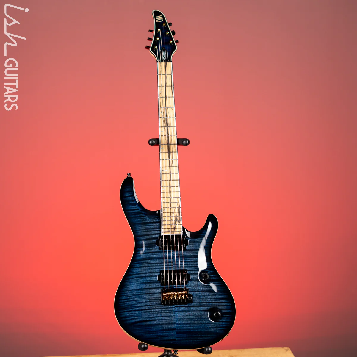 Mayones Regius Core Classic V24 6 Trans Dirty Blue Burst Gloss - Image 2