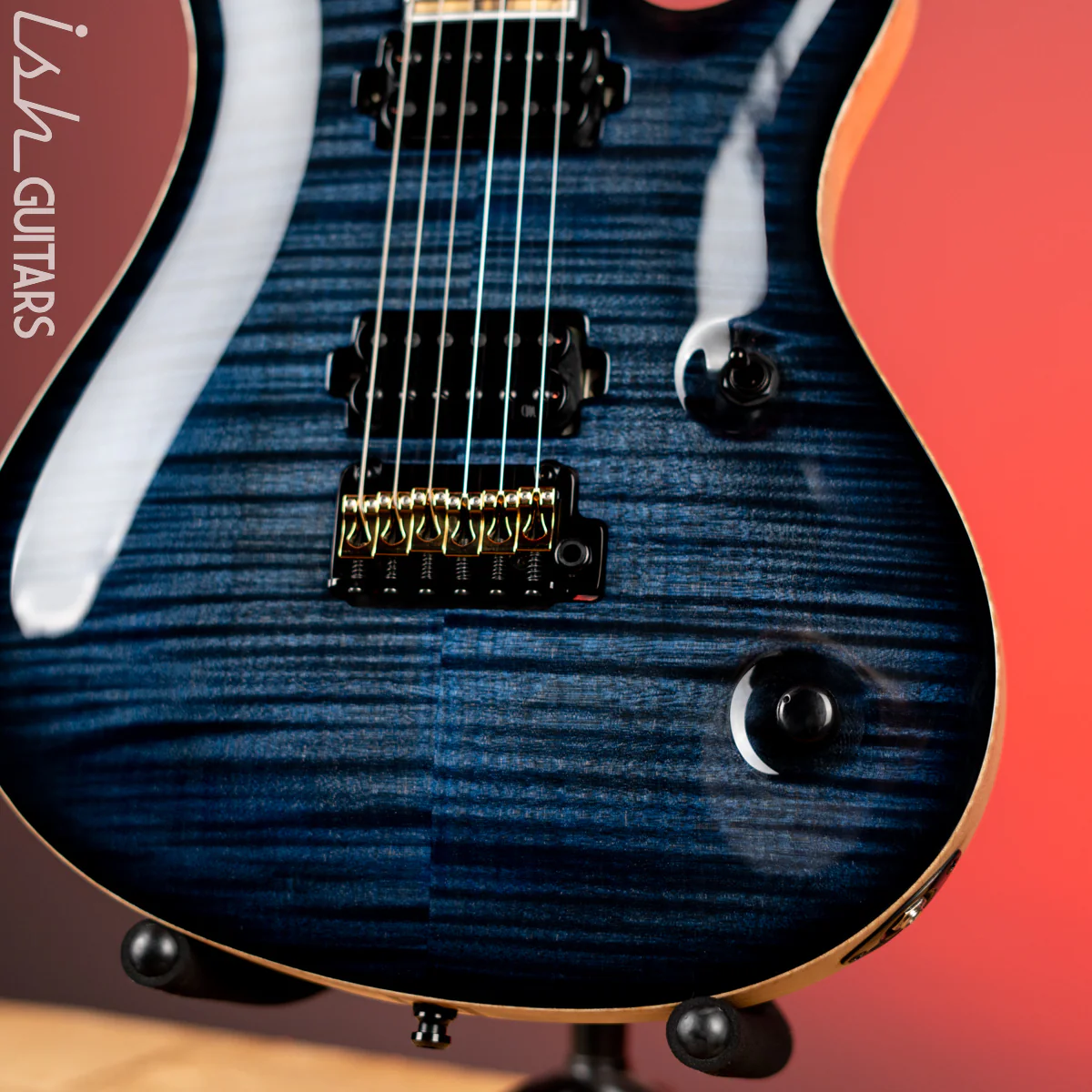 Mayones Regius Core Classic V24 6 Trans Dirty Blue Burst Gloss - Image 4