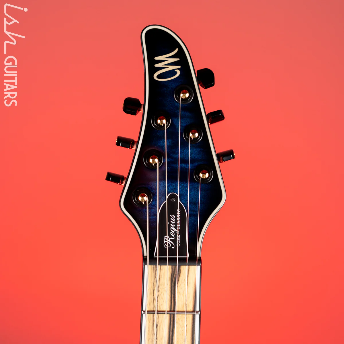 Mayones Regius Core Classic V24 6 Trans Dirty Blue Burst Gloss - Image 6
