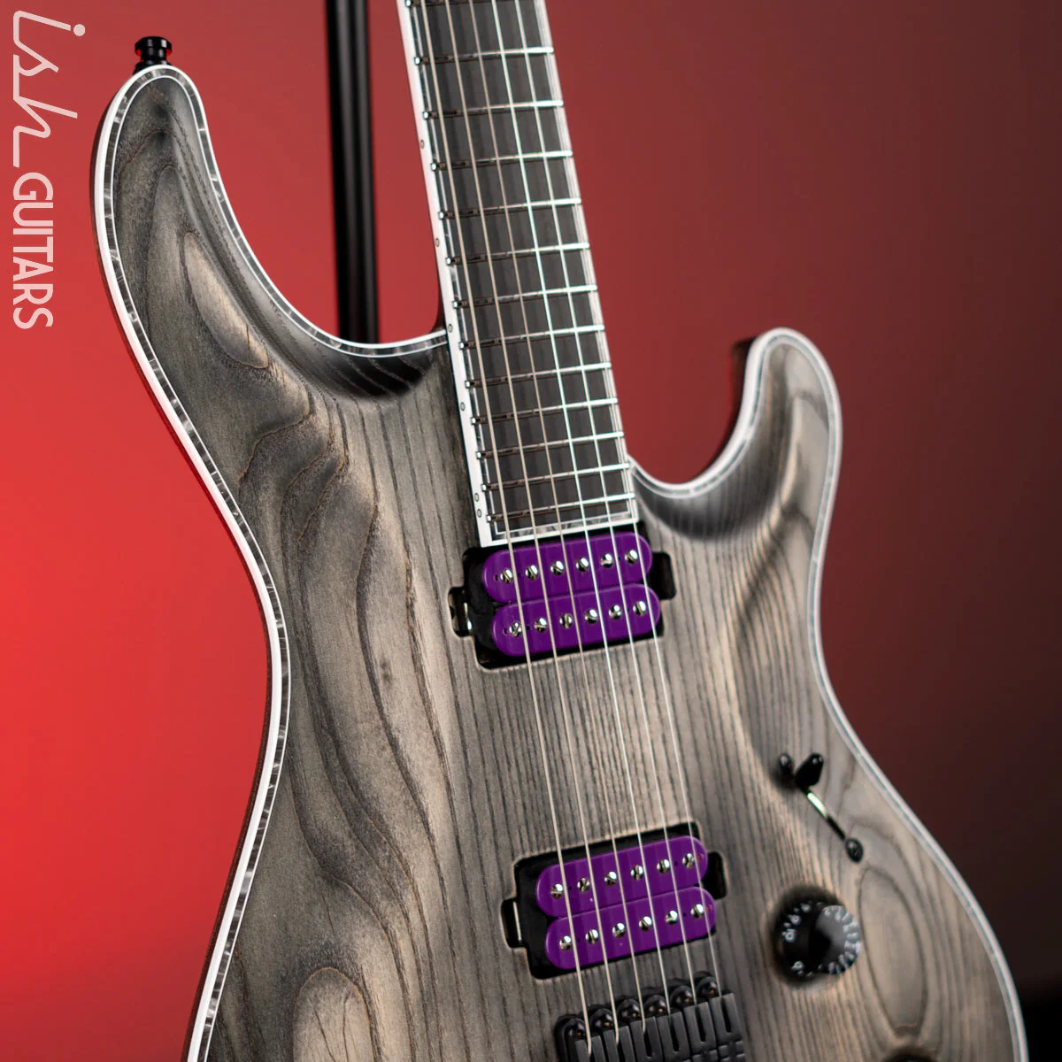 Mayones Regius Core Gothic 6 Bar Antique Black Matte Ash Demo - Image 3