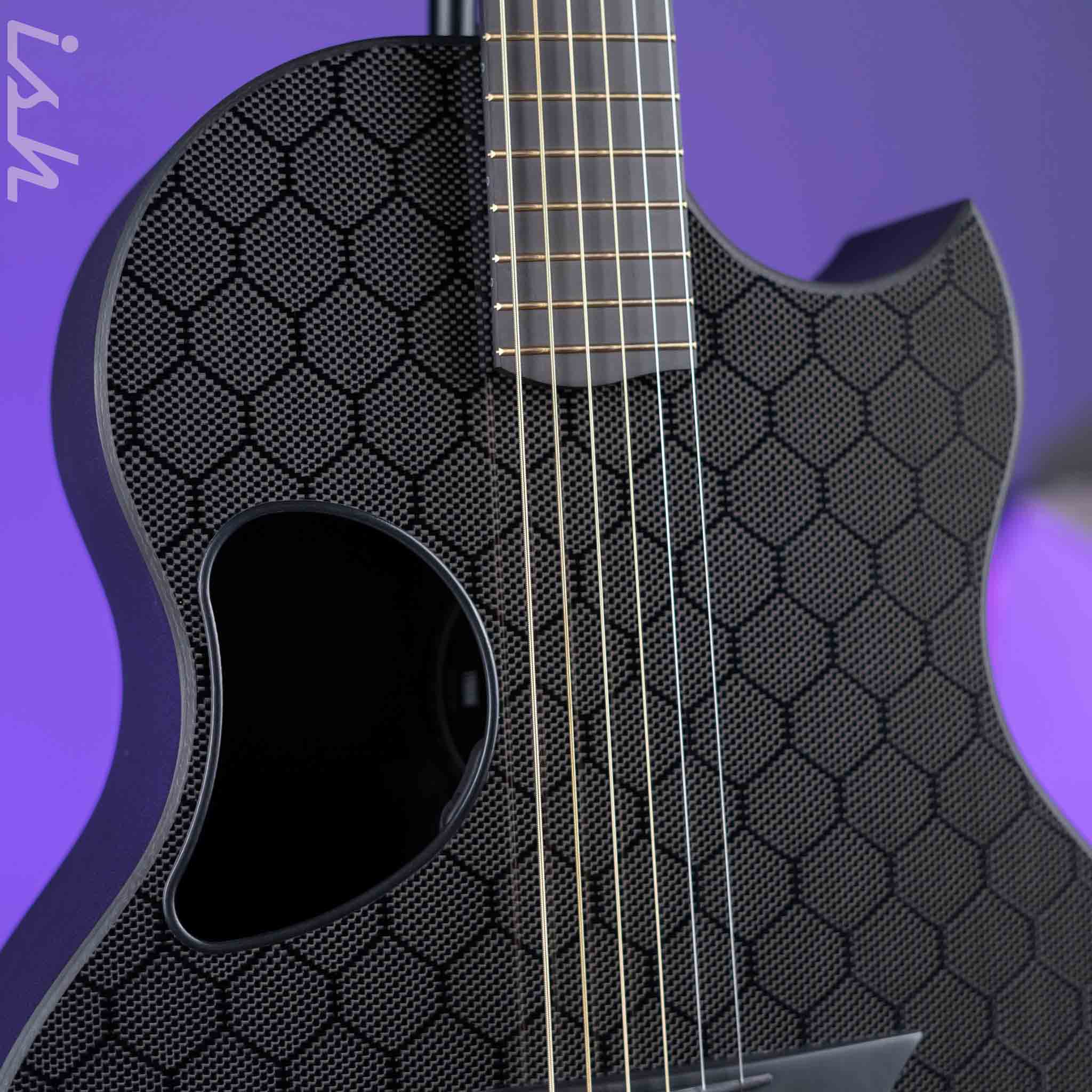 McPherson Sable Honeycomb Carbon Acoustic-Electric Guitar Gold Hardware - Image 3