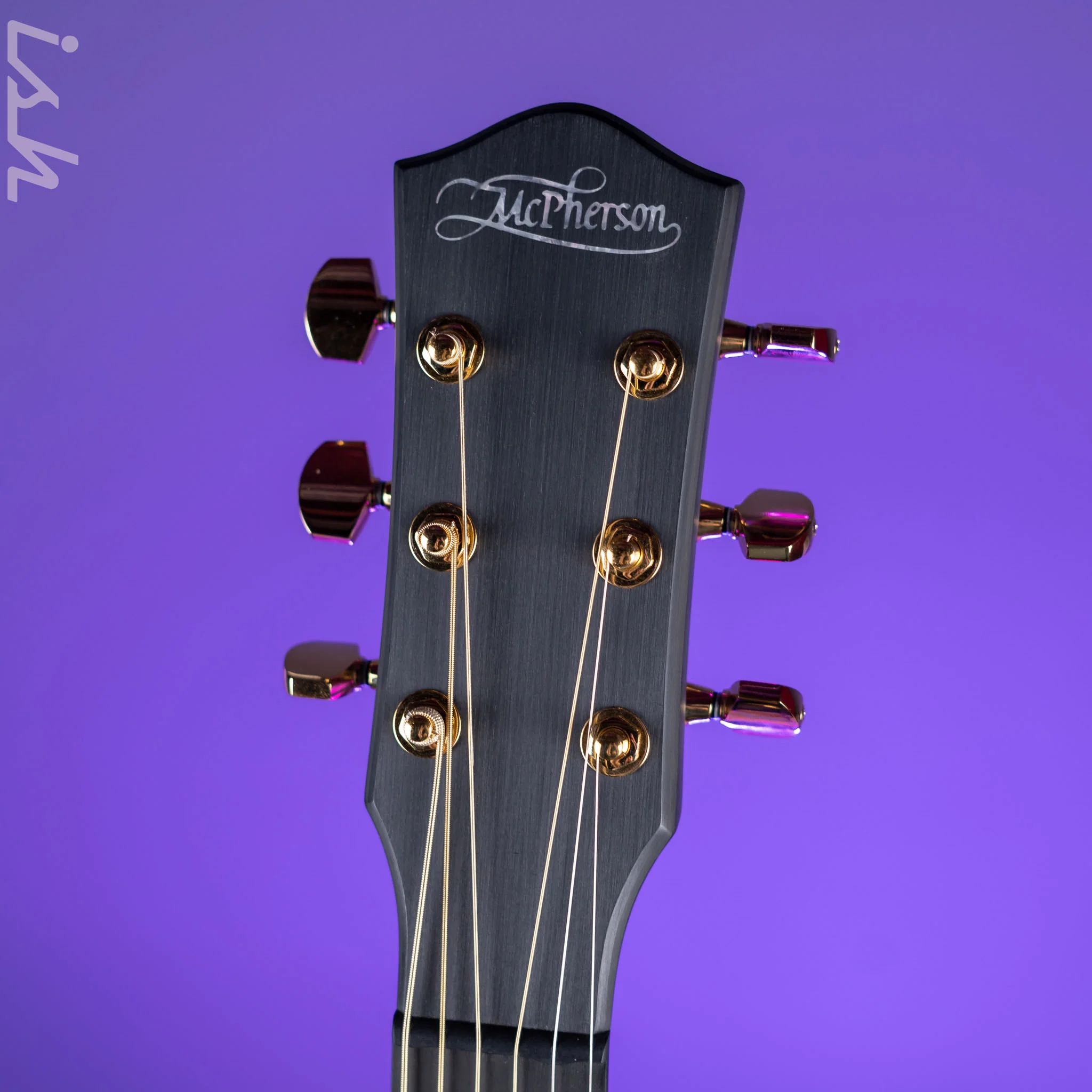McPherson Sable Honeycomb Carbon Acoustic-Electric Guitar Gold Hardware - Image 5
