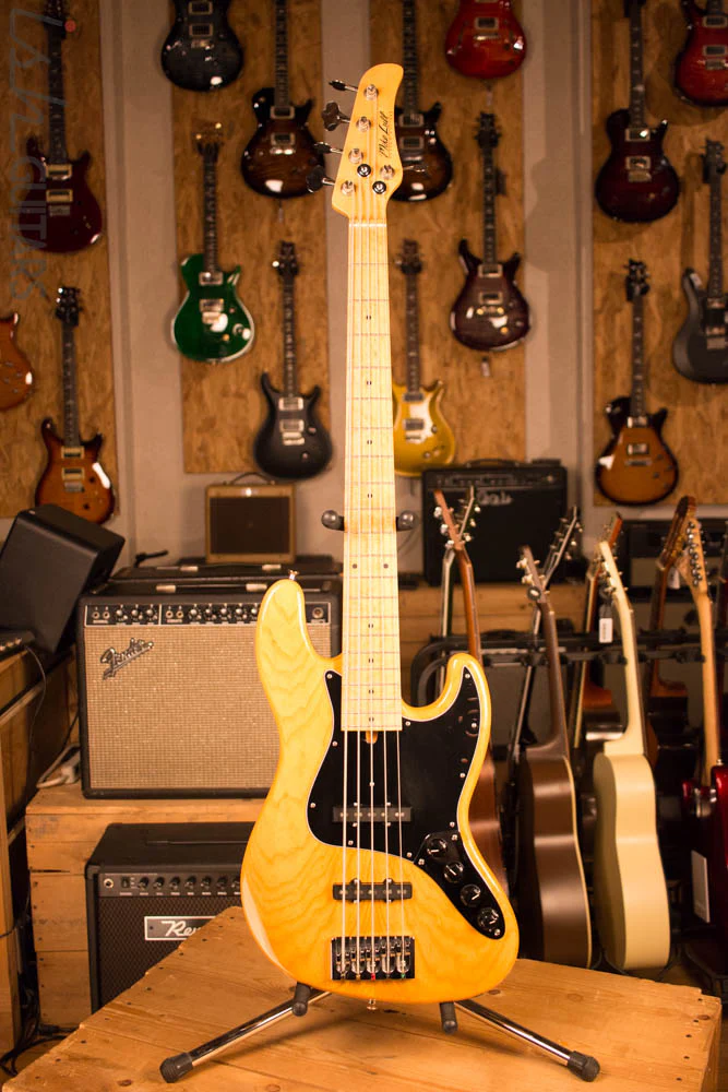 2013 Mike Lull V5 String Jazz Bass Ash Body Maple Neck Bartolini Preamp - Image 2