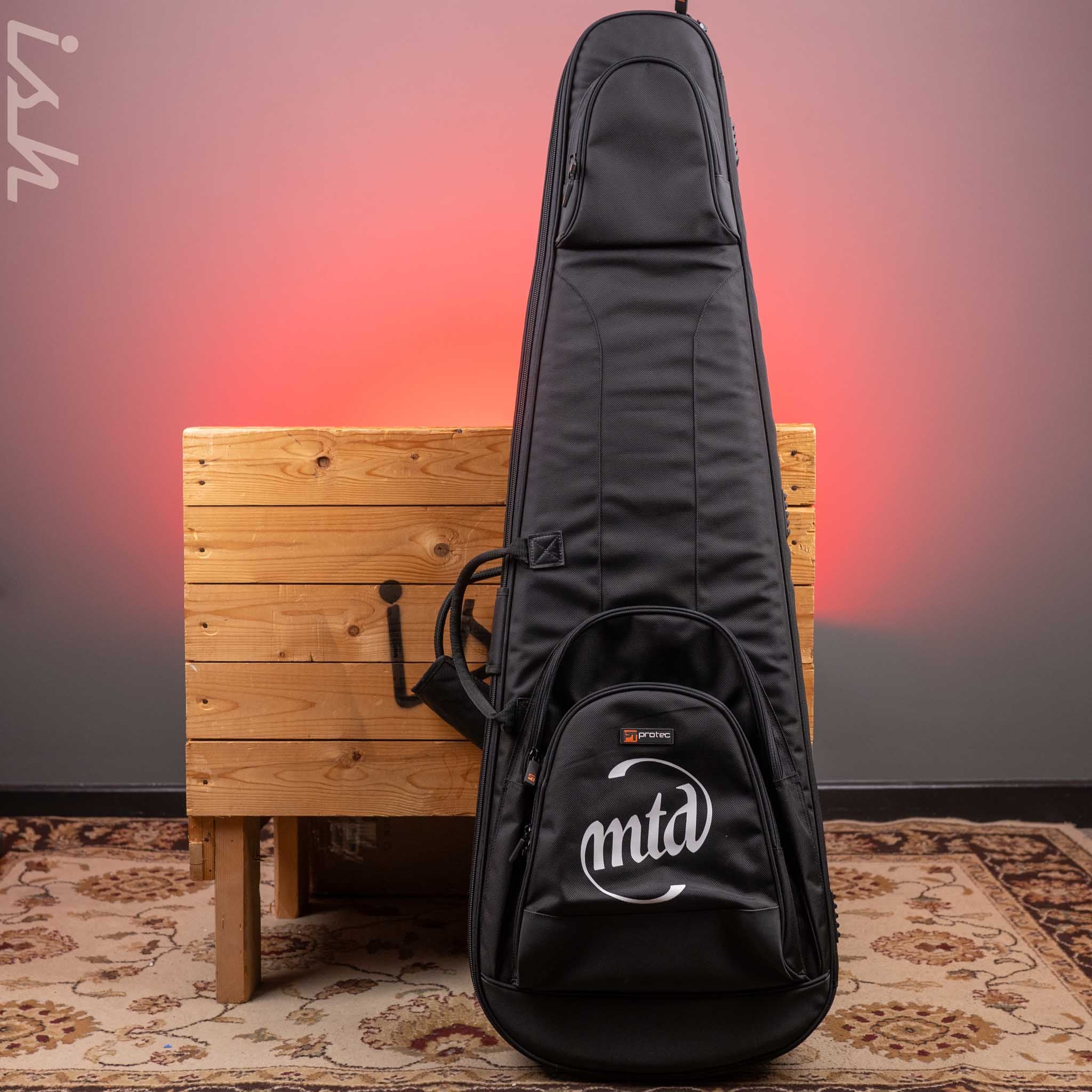 2023 MTD 535-24 5-String Bass NAMM Brown Walnut on Flamed Sycamore - Image 12