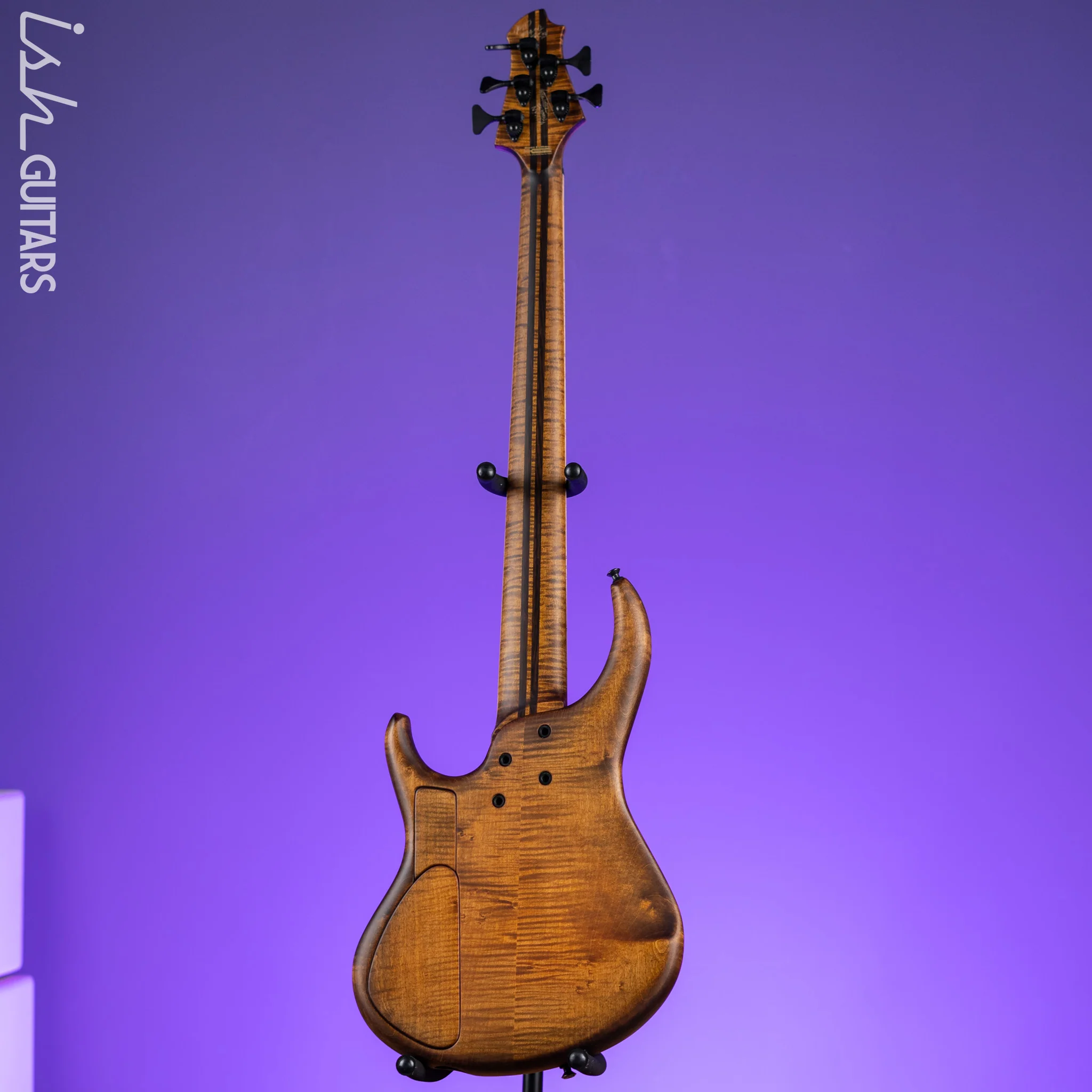 MTD 535-24 5-String Bass NAMM Brown Walnut on Flamed Sycamore - Image 6