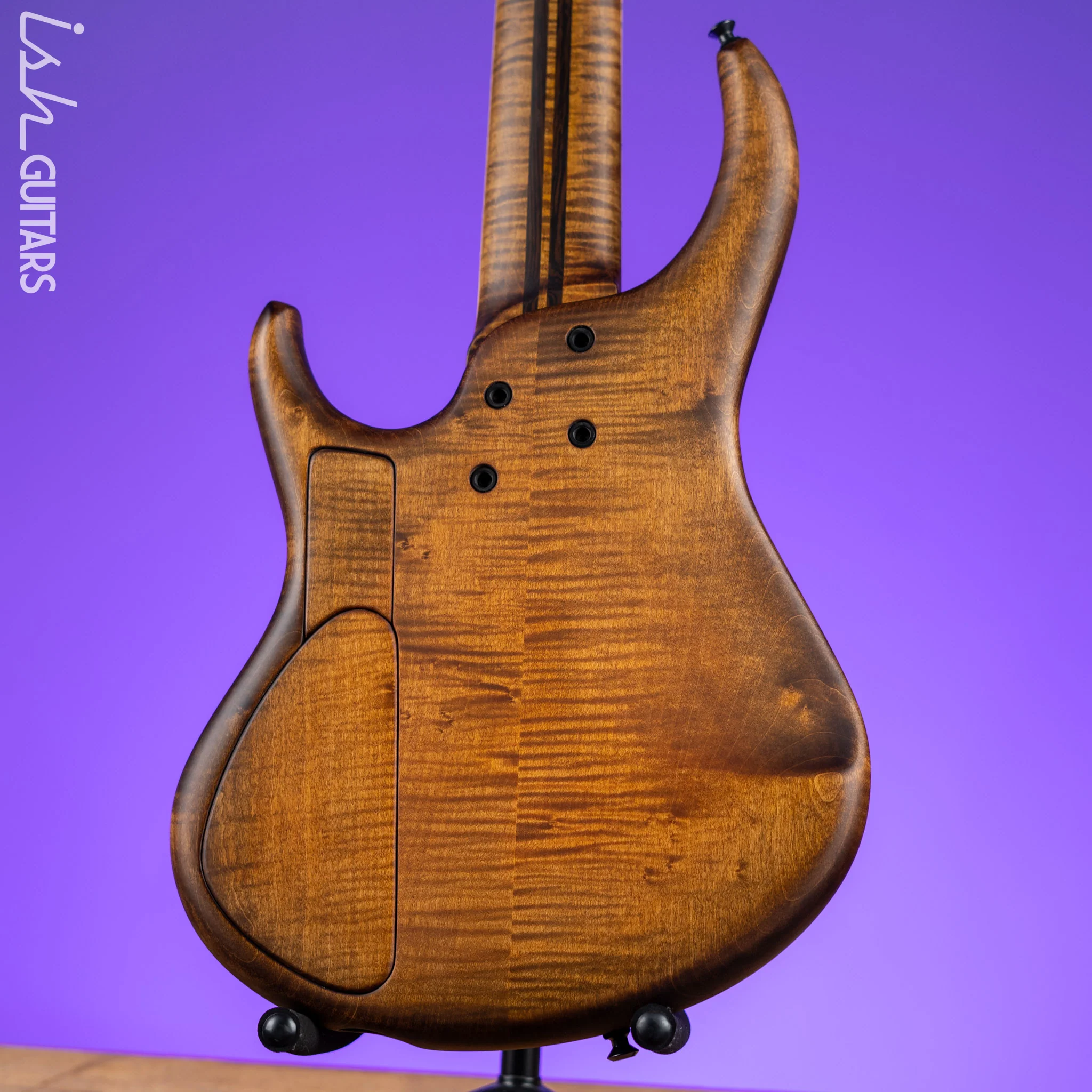 MTD 535-24 5-String Bass NAMM Brown Walnut on Flamed Sycamore - Image 7