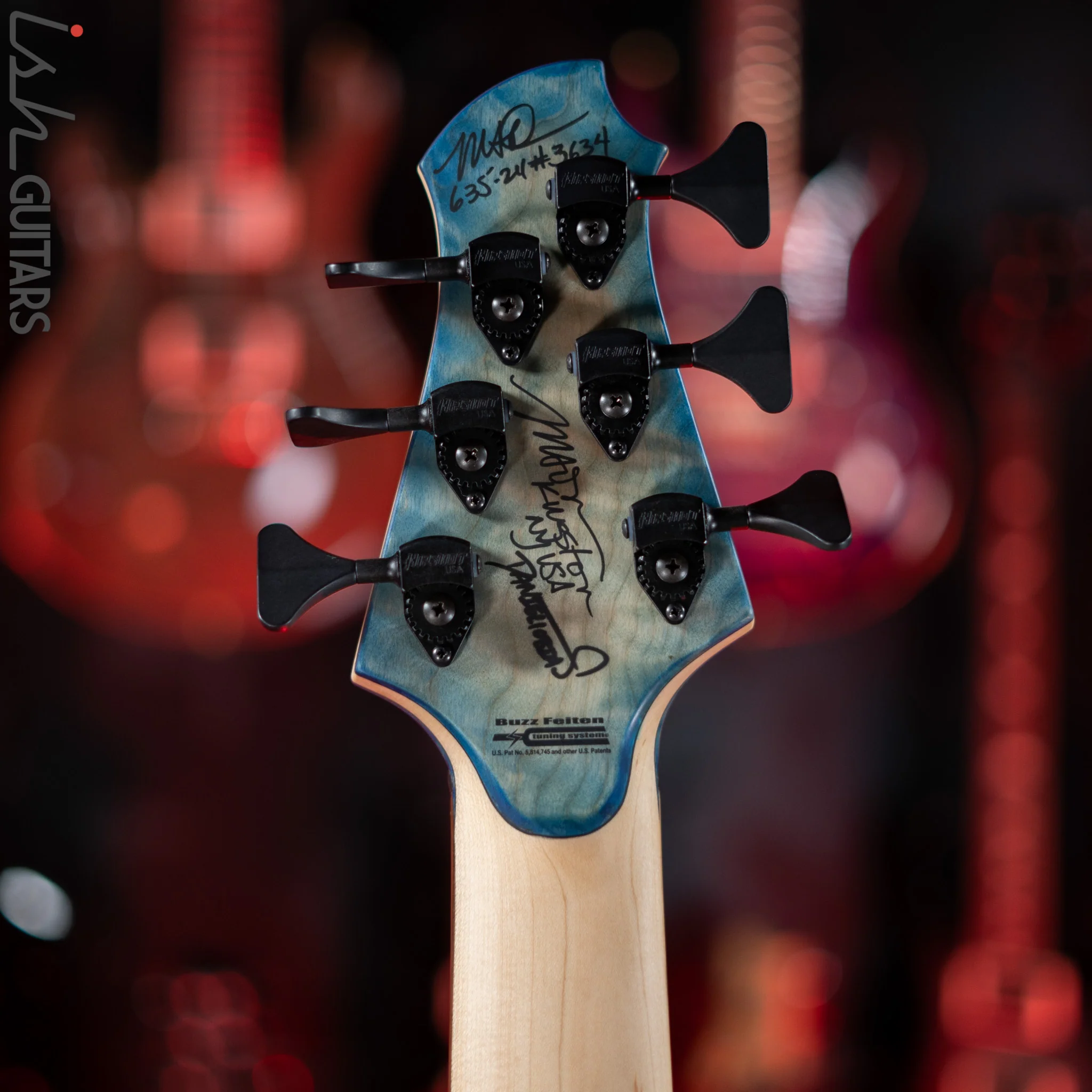 MTD 635-24 6-String Bass Quilt Maple Blue Burst Satin - Image 11