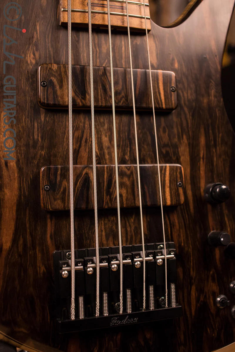 NAMM 2017 Fodera Macassar Ebony Emperor II 5 Elite - Image 12