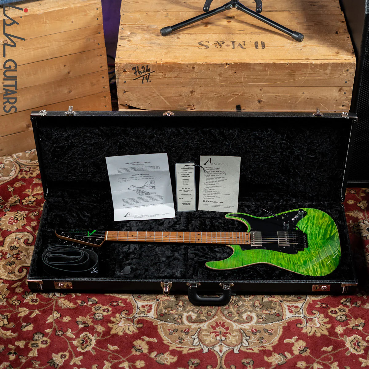 2020 Tom Anderson Guardian Angel Gamma Green NAMM - Image 14