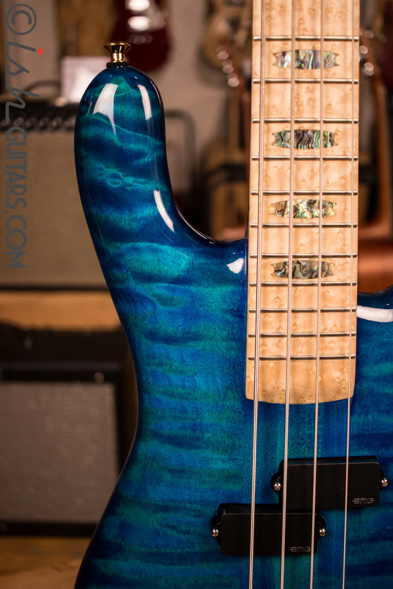 NAMM Spector NS-2 Bahama Blue Gloss Bass Guitar - Image 3
