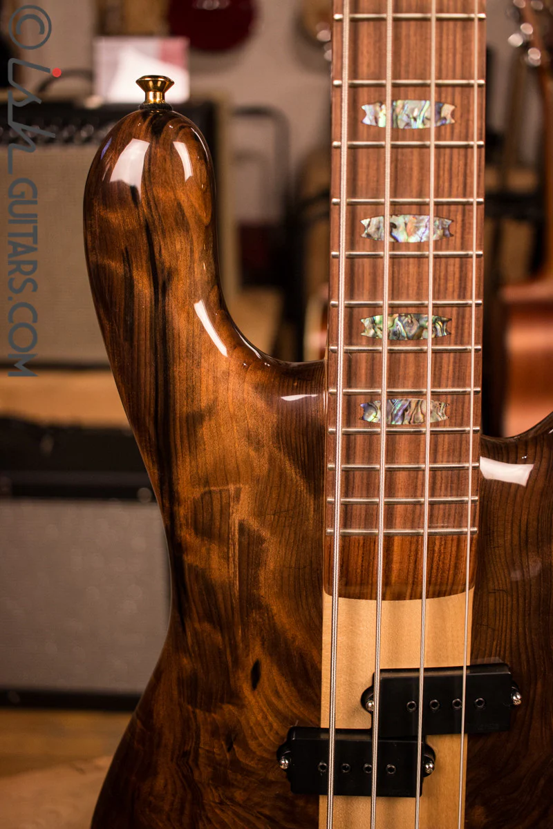 NAMM Spector NS-2 Water Cured Redwood Gloss Bass Guitar - Image 3