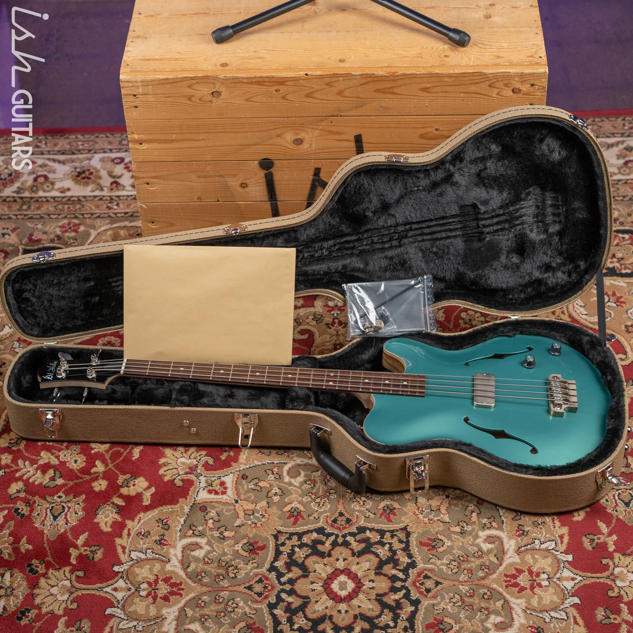 Nik Huber Rietbergen 4-String Bass Turquoise Green - Image 11