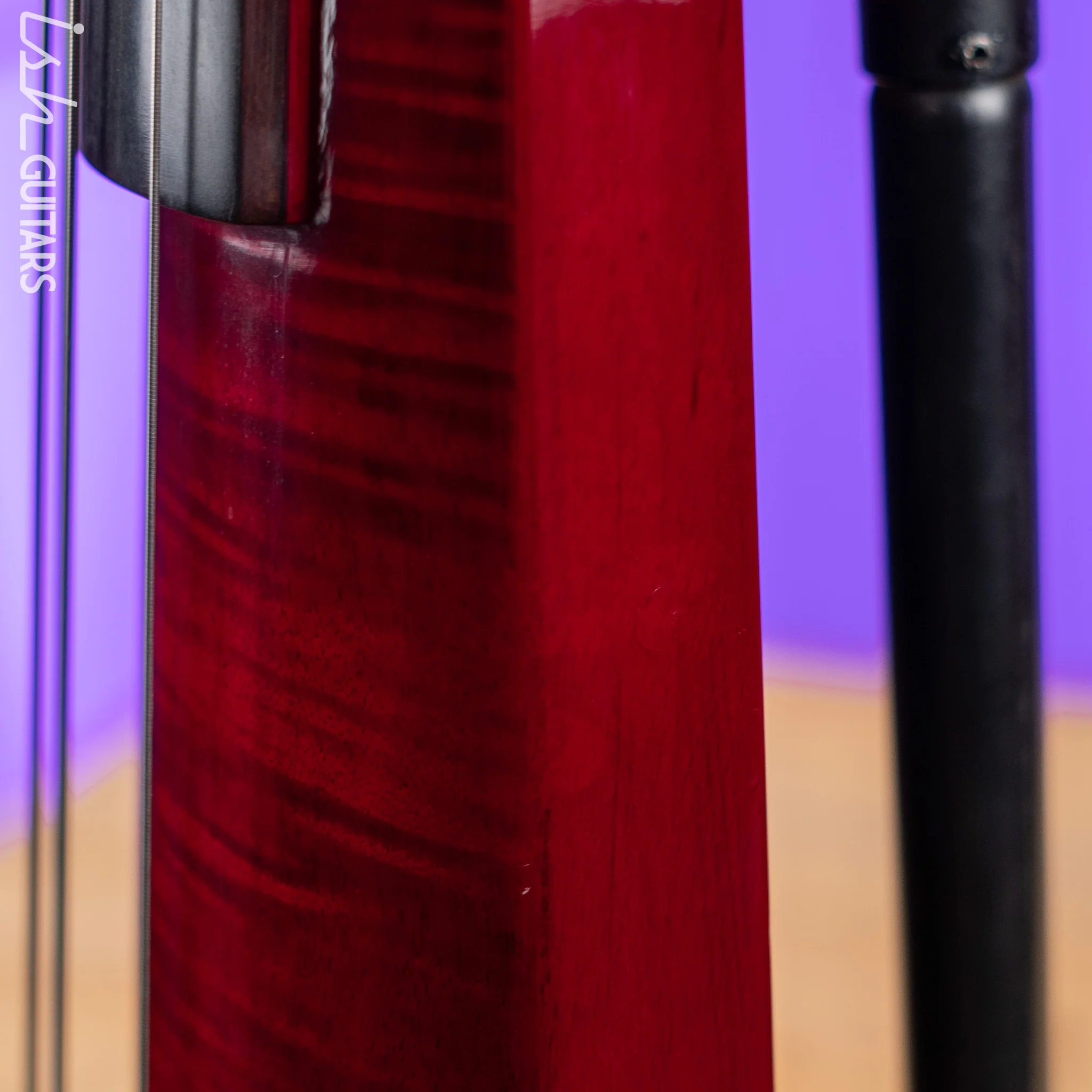NS Design WAV4 Electric Upright Bass - Transparent Red - Image 8