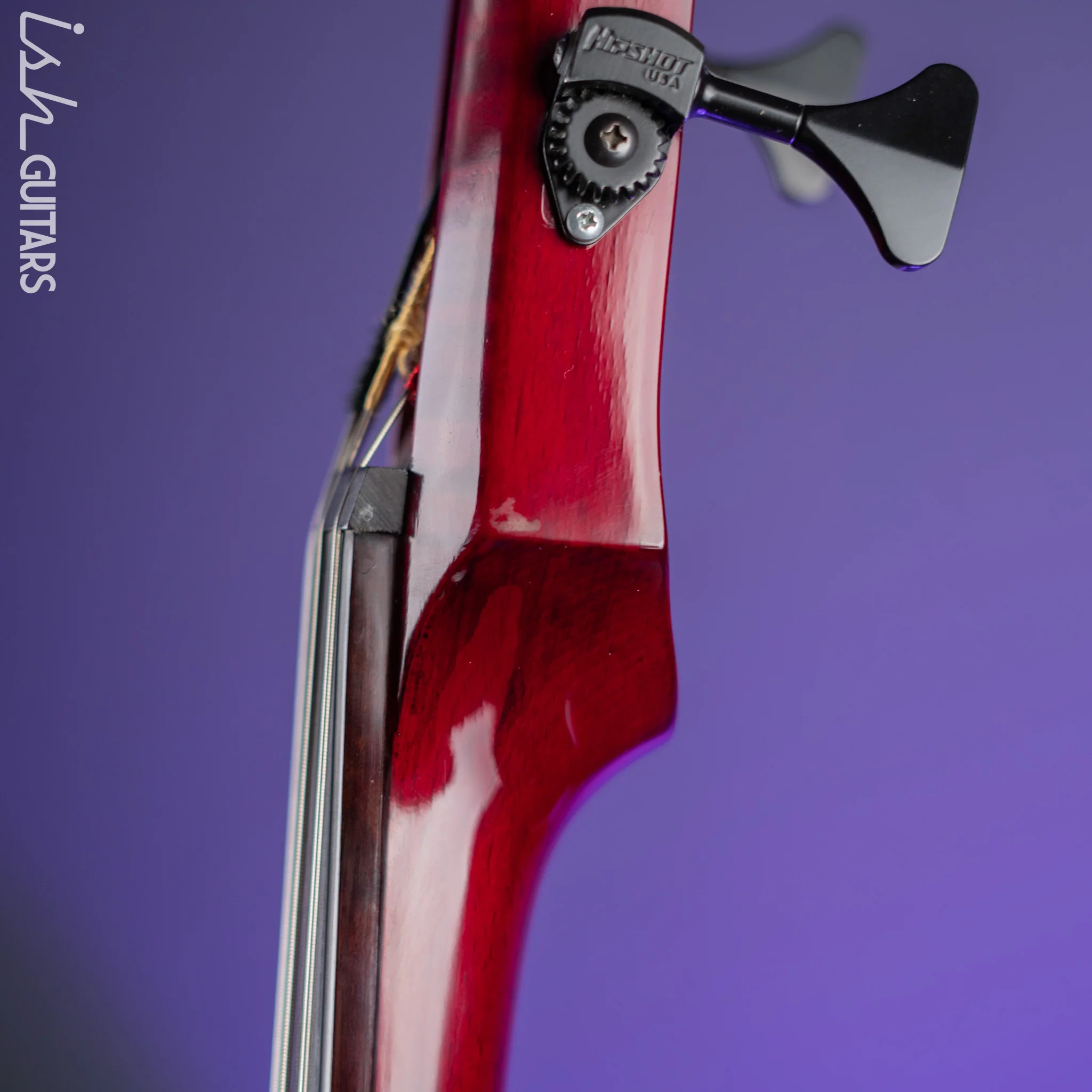 NS Design WAV4 Electric Upright Bass - Transparent Red - Image 9