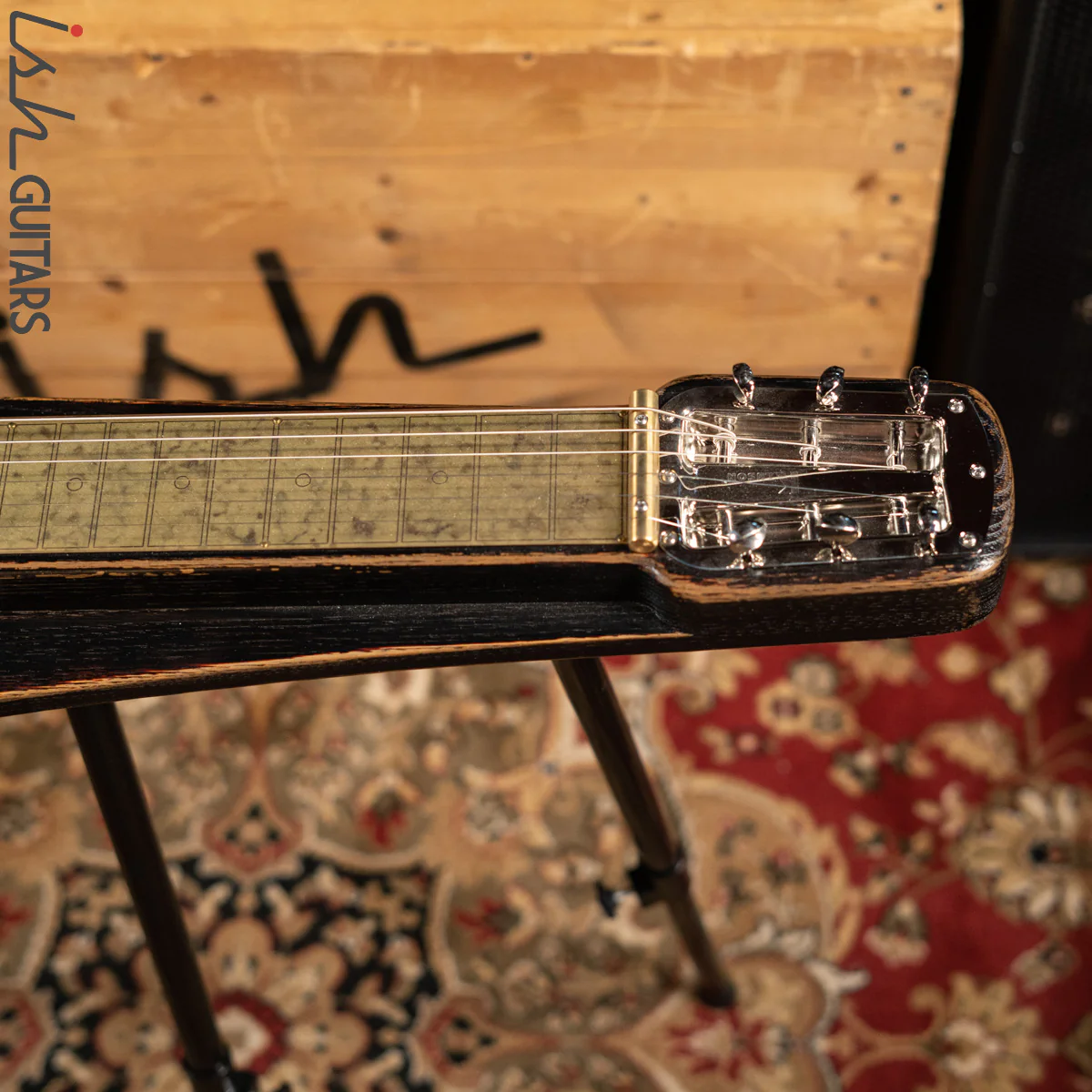 Paoletti Lap Steel Guitar Tremolo PWLS02 Three Tone Sunburst - Image 5