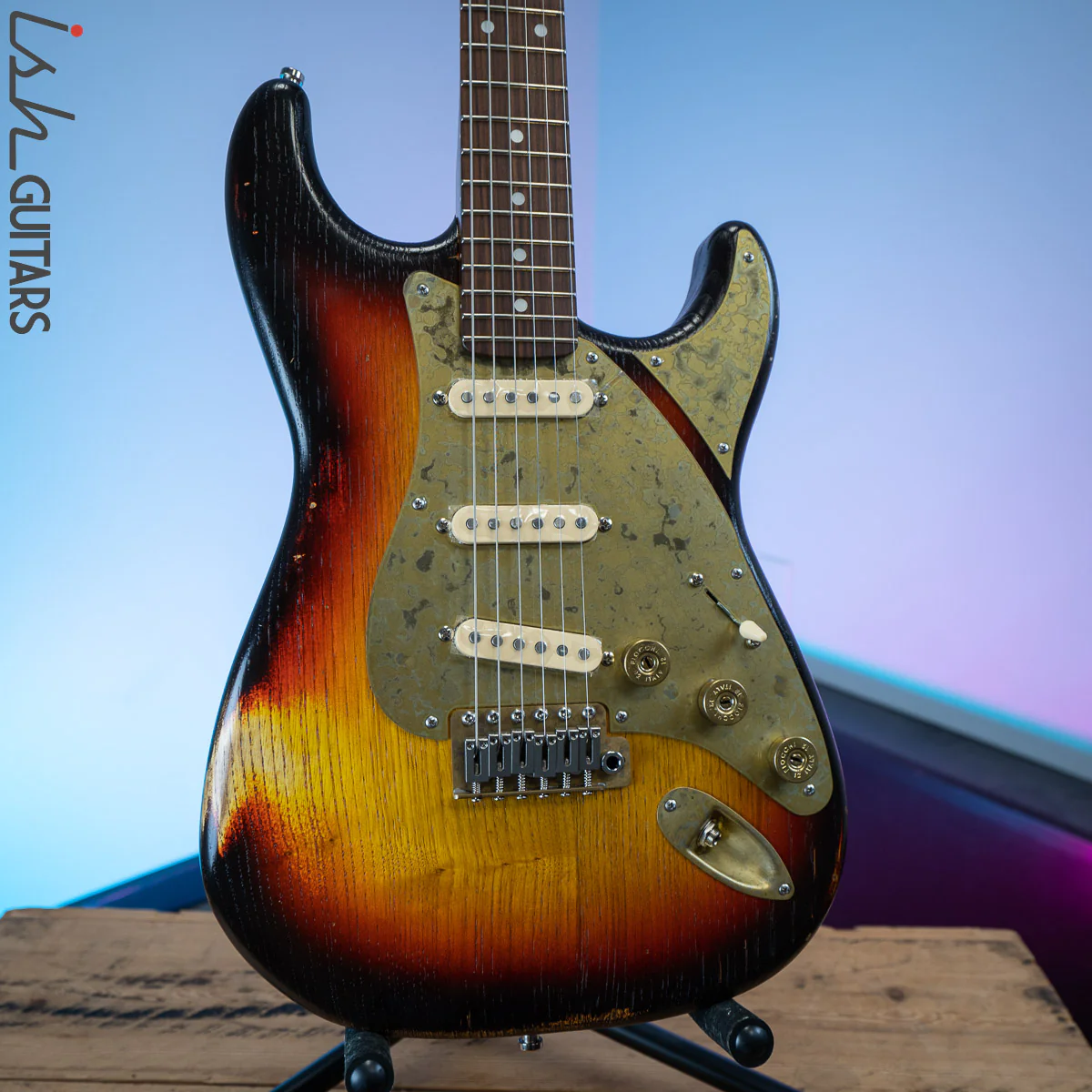 Paoletti Stratospheric Loft Pickled Finish 3 Tone Burst