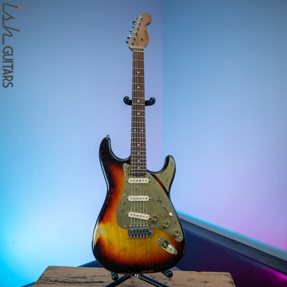 Paoletti Stratospheric Loft Pickled Finish 3 Tone Burst - Image 2