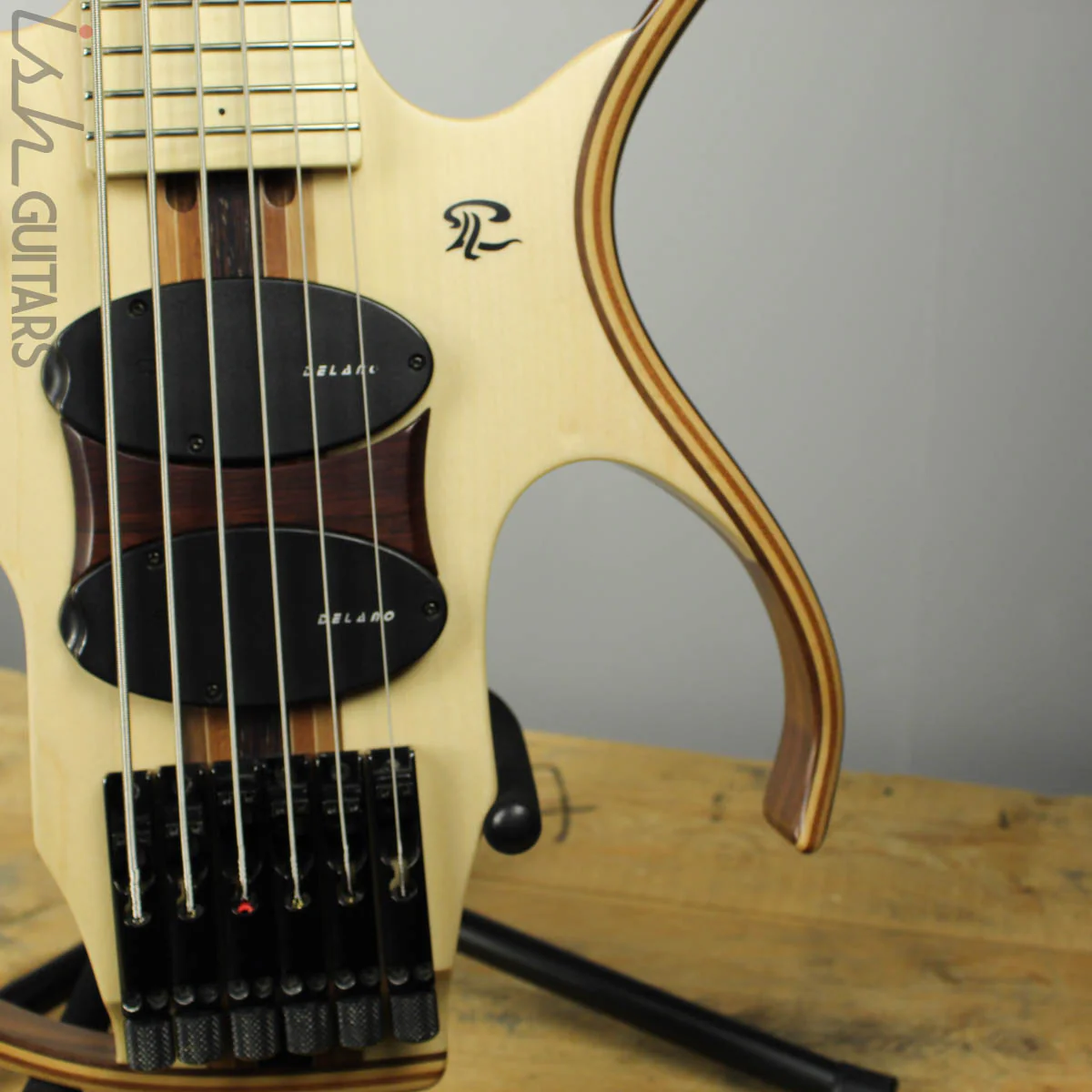 Paul Lairat Stega 6 Headless Figured Maple Fretboard Bass Guitar - Image 4