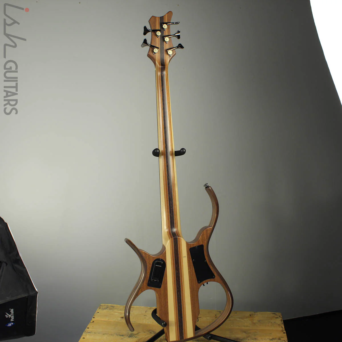 Paul Lairat Stega Luxe 5 String Koa Bass Guitar - Image 6