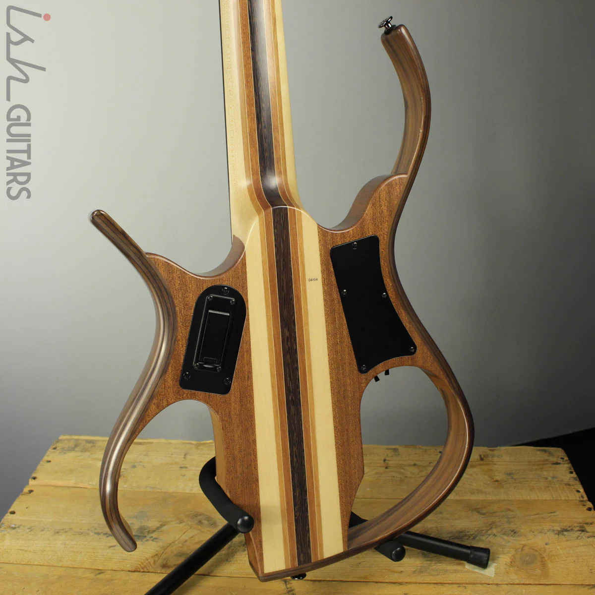 Paul Lairat Stega Luxe 5 String Koa Bass Guitar - Image 7