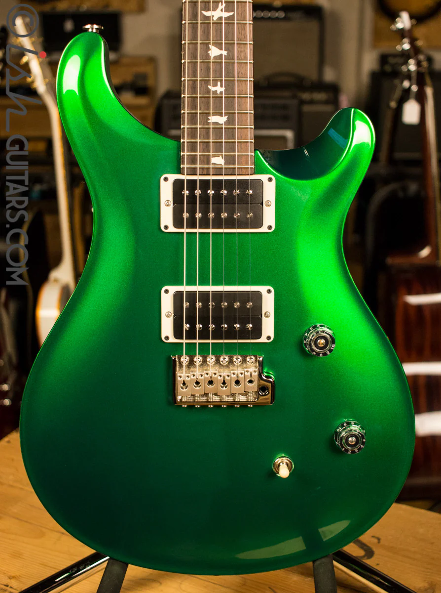 Paul Reed Smith CE24 Custom Color Metallic Green with Green Stained Binding - Image 2