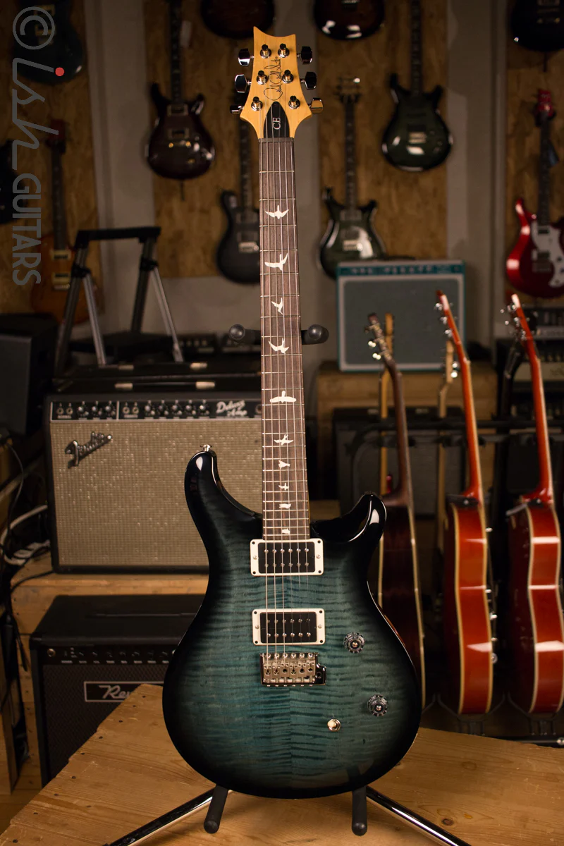 Paul Reed Smith PRS CE24 Custom Color Aqua Smokewrap Burst - Image 2