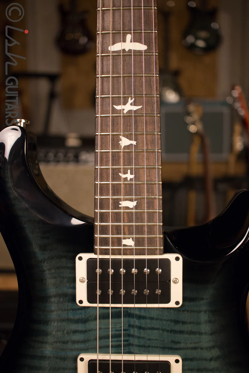 Paul Reed Smith PRS CE24 Custom Color Aqua Smokewrap Burst - Image 6
