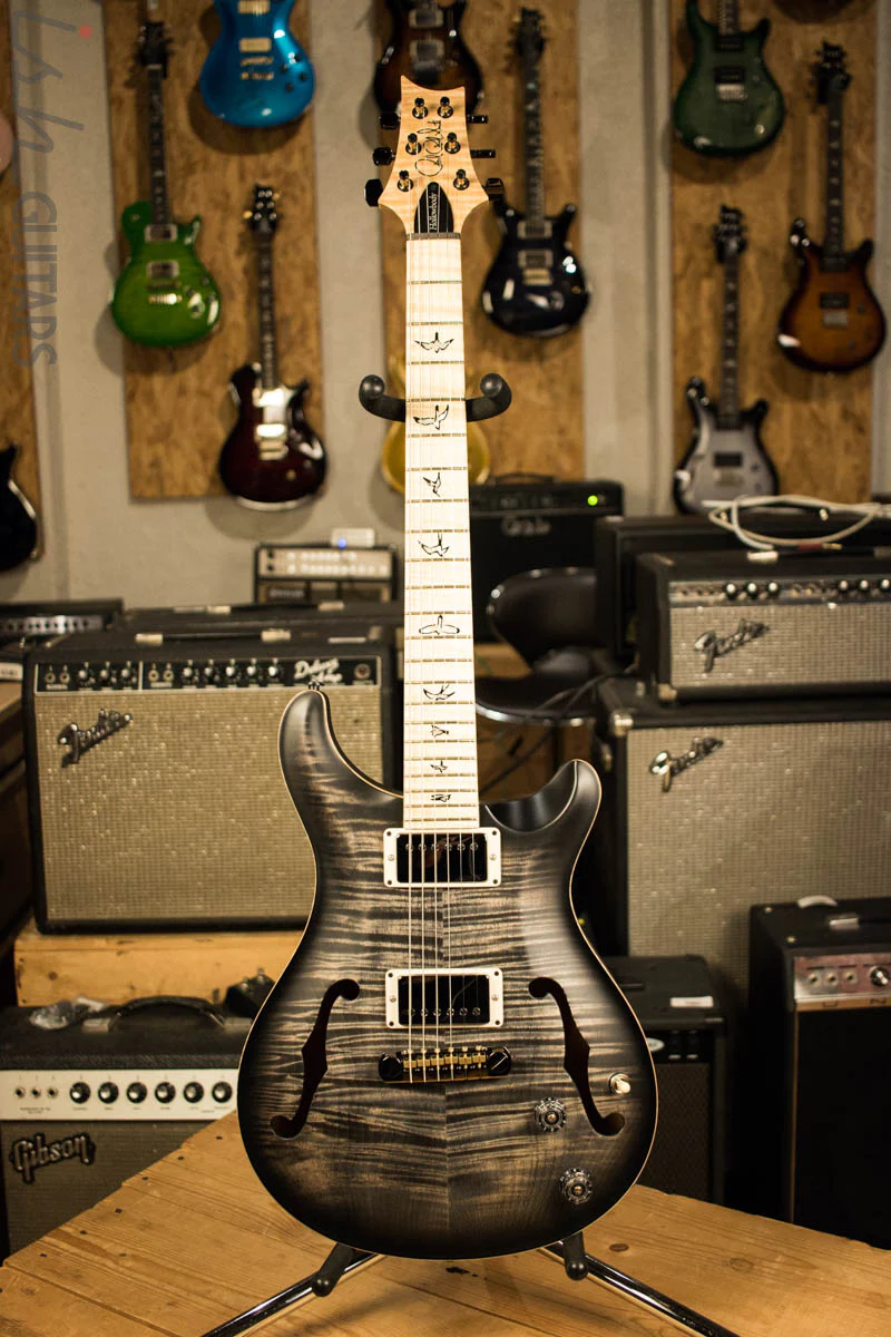 Paul Reed Smith Wood Library Hollowbody I Satin Charcoalburst with Maple Neck - Image 2