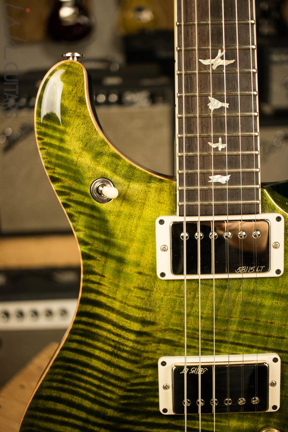 2016 Paul Reed Smith McCarty 594 One Piece Ten Top Custom Jade Color - Image 3