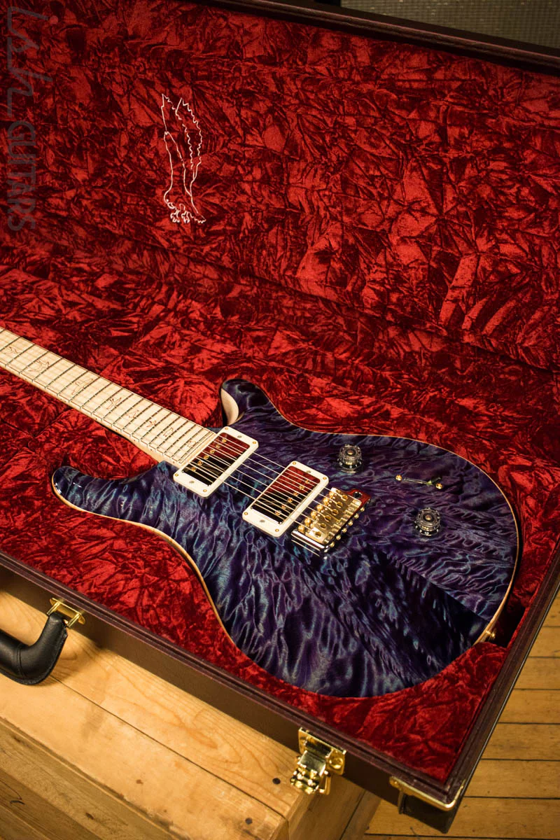 Paul Reed Smith Private Stock Custom 24 Aqua Violet Quilted Maple Top Flamed Maple Neck - Image 11