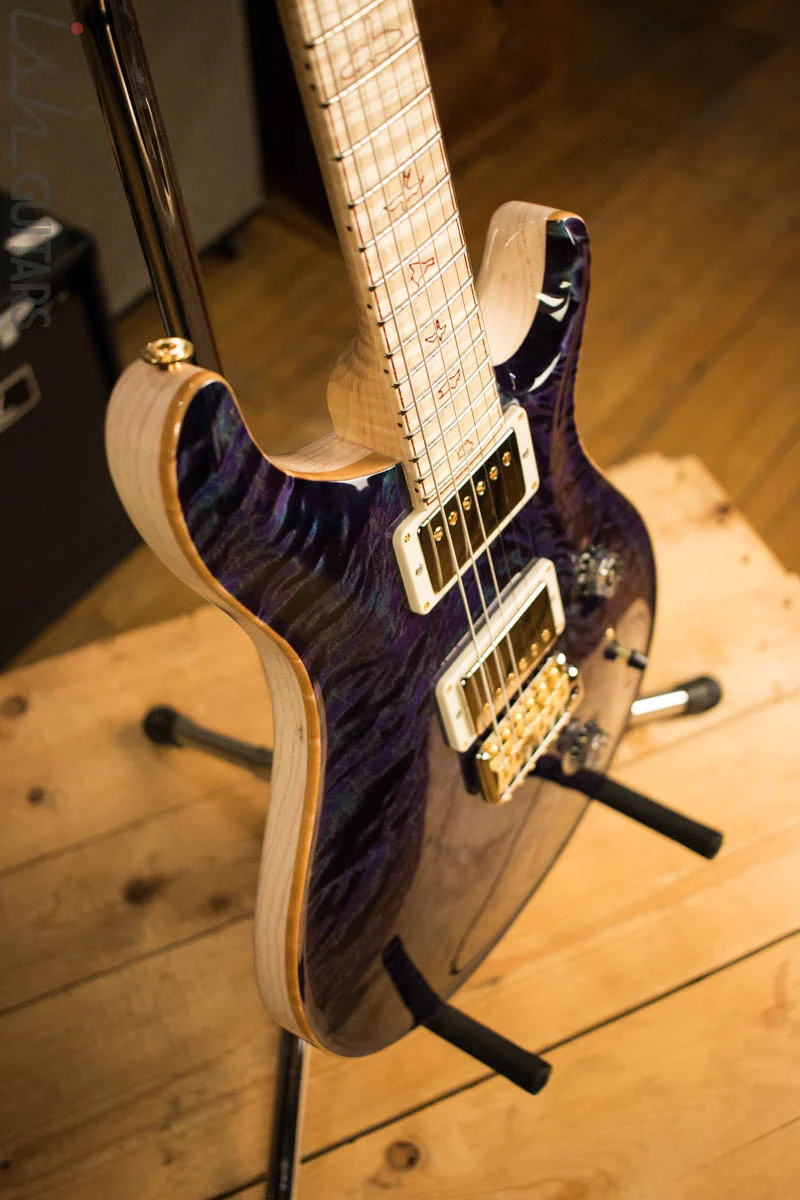 Paul Reed Smith Private Stock Custom 24 Aqua Violet Quilted Maple Top Flamed Maple Neck - Image 6