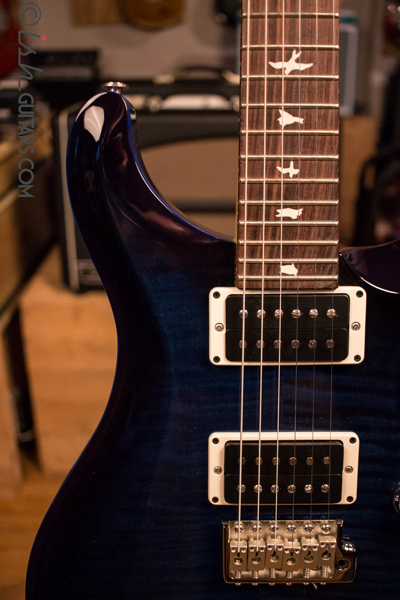 Paul Reed Smith PRS CE Custom Color Whale Blue Smokeburst with Blue Binding - Image 3