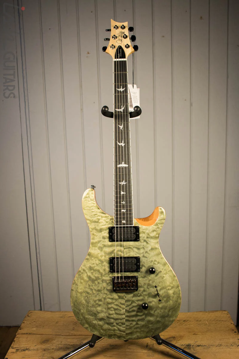 Paul Reed Smith PRS Mark Holcomb SE Quilted Maple Trampas Green Ish Guitars Exclusive #4 - Image 2