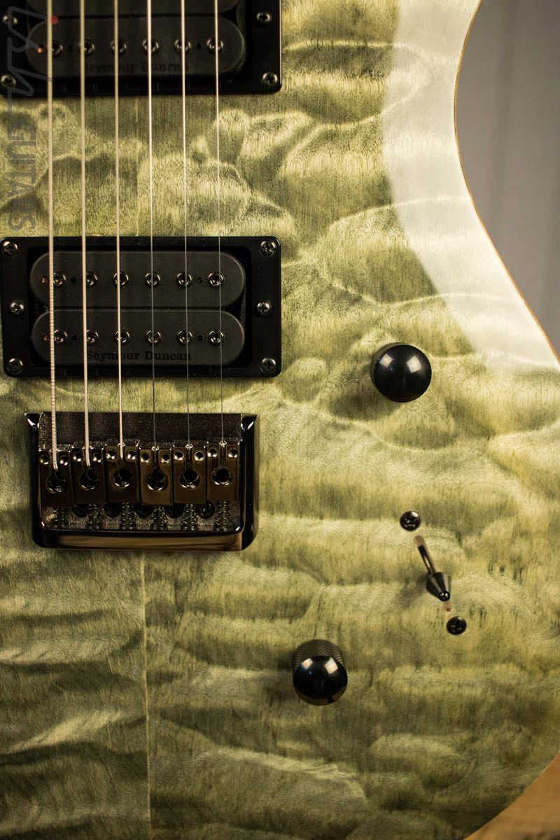 Paul Reed Smith PRS Mark Holcomb SE Quilted Maple Trampas Green Ish Guitars Exclusive #20 (DEMO) - Image 4