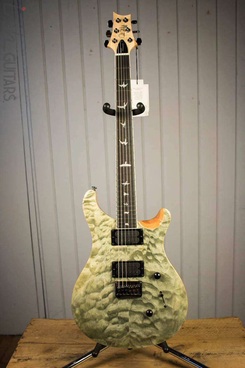 Paul Reed Smith PRS Mark Holcomb SE Quilted Maple Trampas Green Ish Guitars Exclusive #9 (DEMO VIDEO) - Image 2