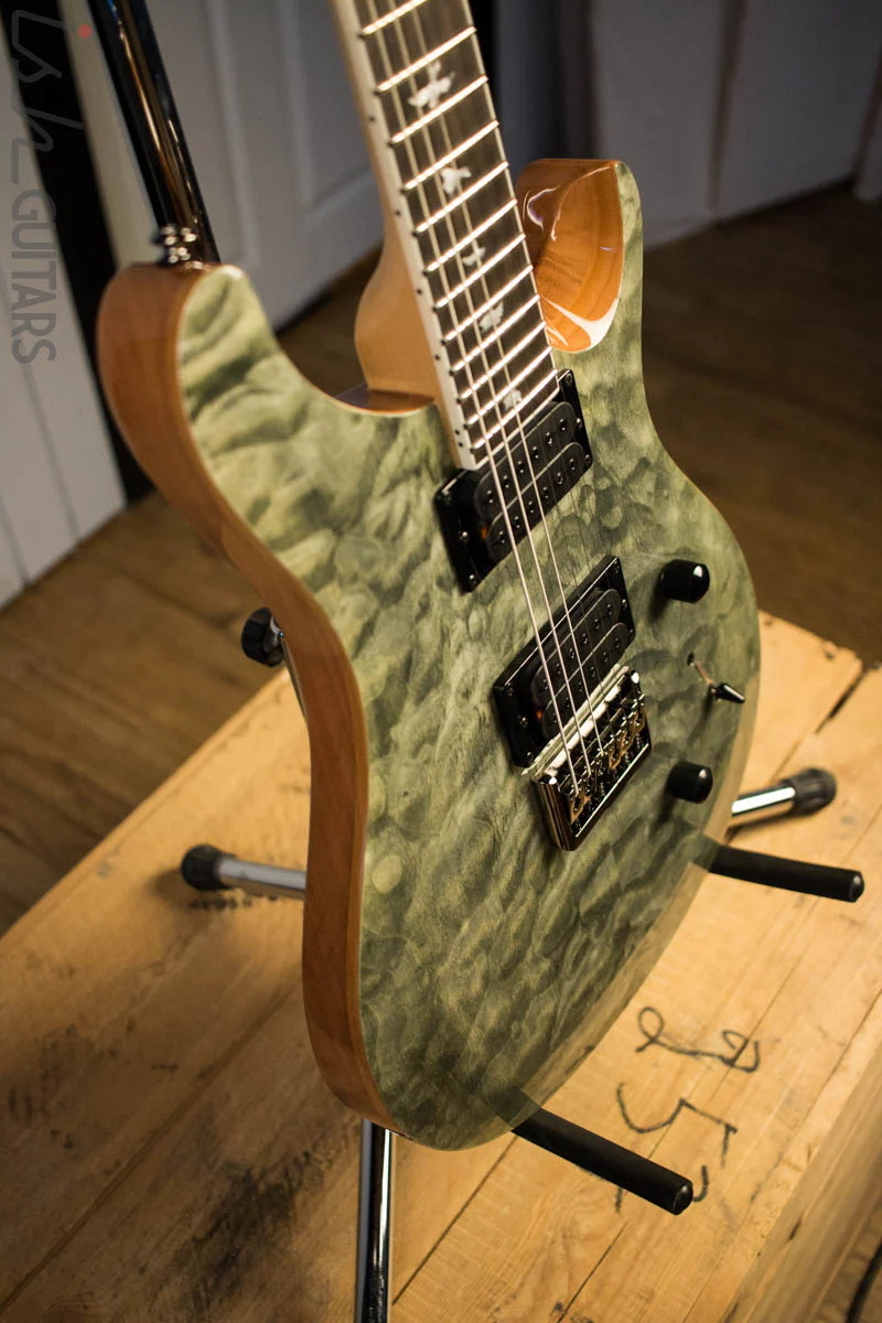 Paul Reed Smith PRS Mark Holcomb SE Quilted Maple Trampas Green Ish Guitars Exclusive #21 (DEMO VIDEO) - Image 6