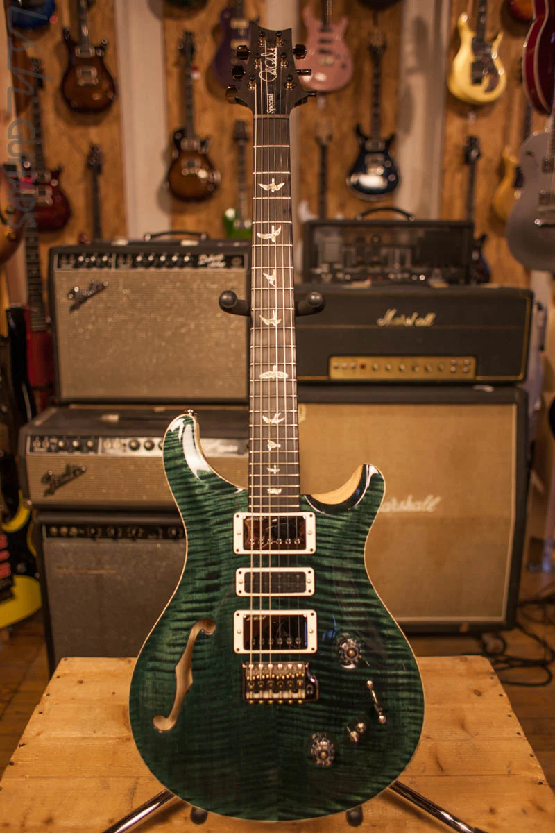 Paul Reed Smith PRS Special 22 Semi-Hollow Wood Library Artist Top Swamp Ash Back Black Slate - Image 2