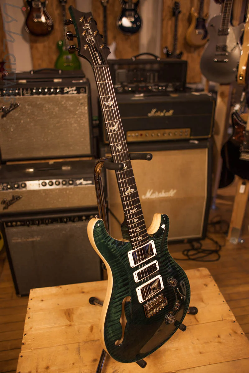 Paul Reed Smith PRS Special 22 Semi-Hollow Wood Library Artist Top Swamp Ash Back Black Slate - Image 9