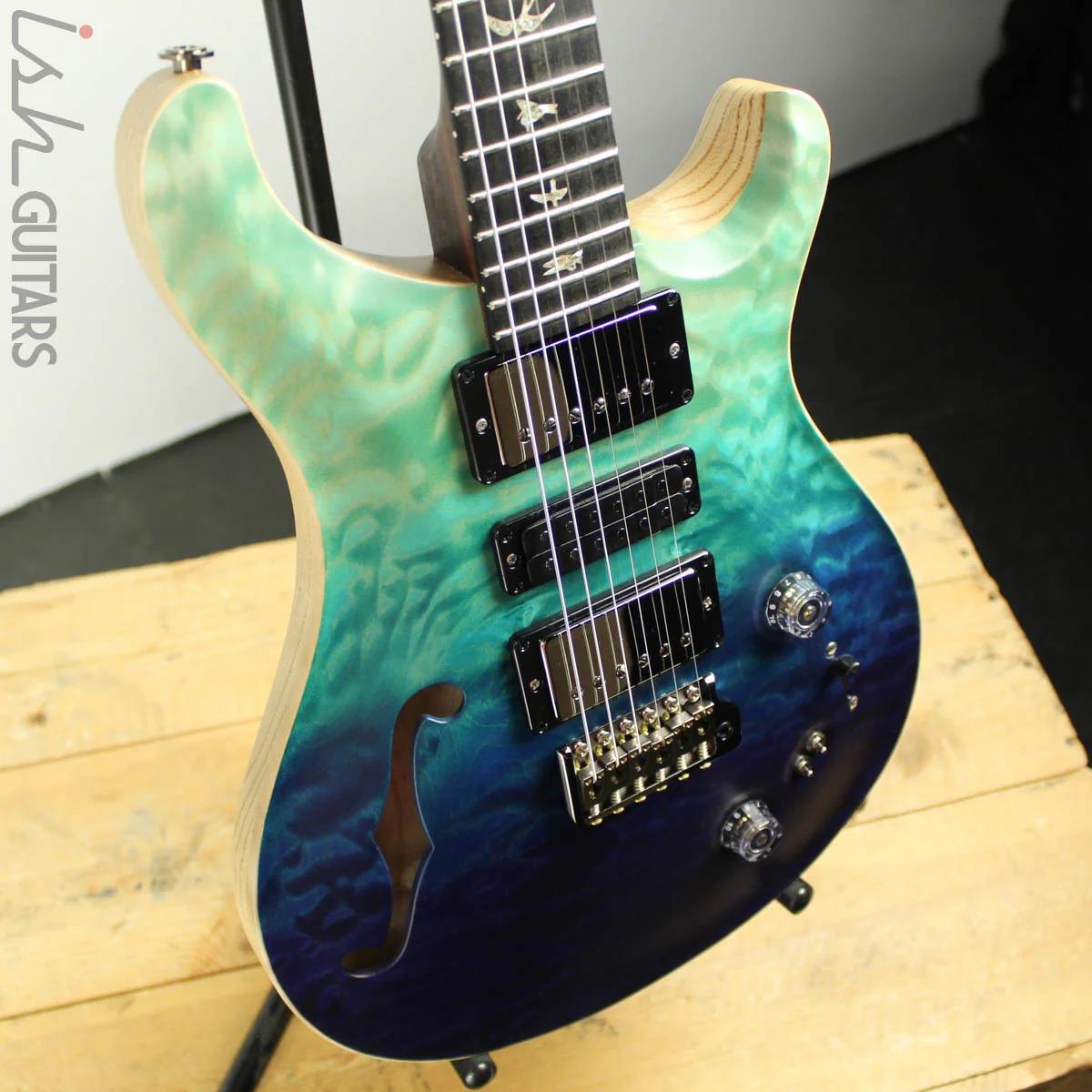 2019 Paul Reed Smith PRS Wood Library Special 22 Blue Fade - Image 7