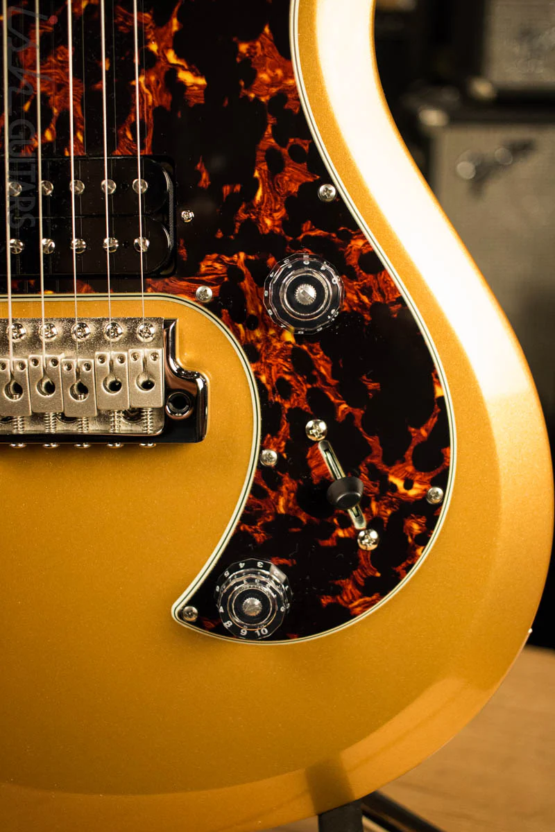 2018 Paul Reed Smith S2 Standard 24 Custom Gold w/ Tortoise Shell Pickguard - Image 4