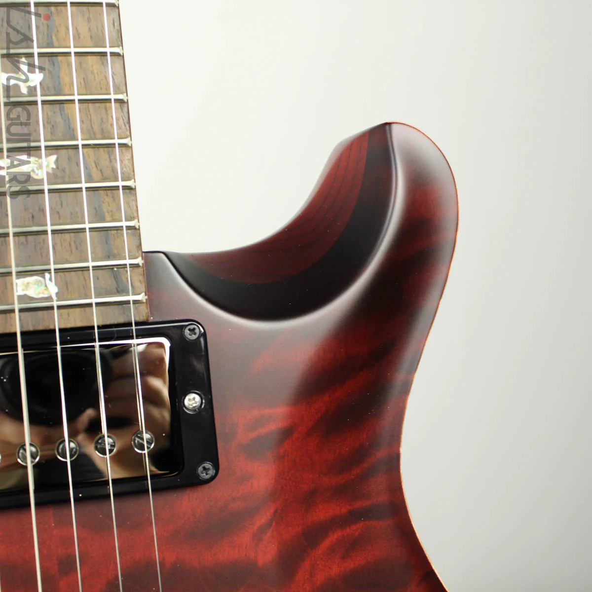 Paul Reed Smith Wood Library Custom 24-08 Satin Red Tiger Quilted Maple Top - Image 5