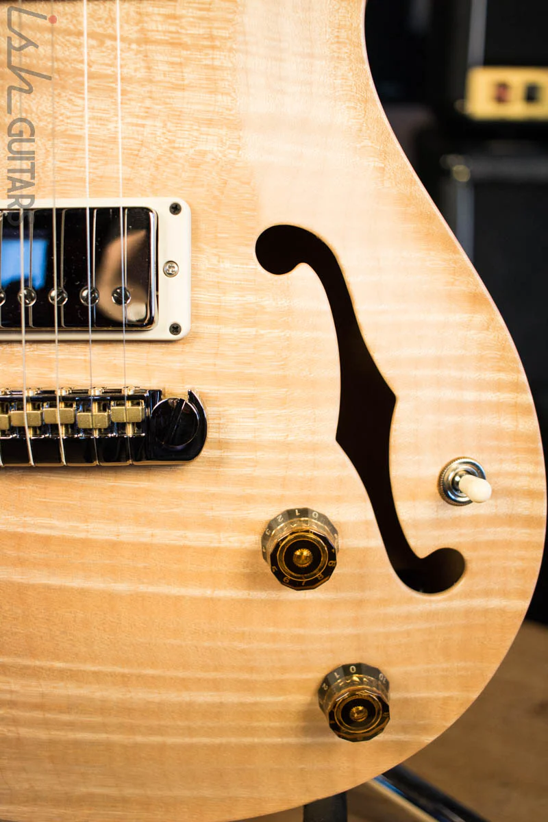 Paul Reed Smith Wood Library Hollowbody I Natural One Piece Top w/ Flamed Maple Neck - Image 4