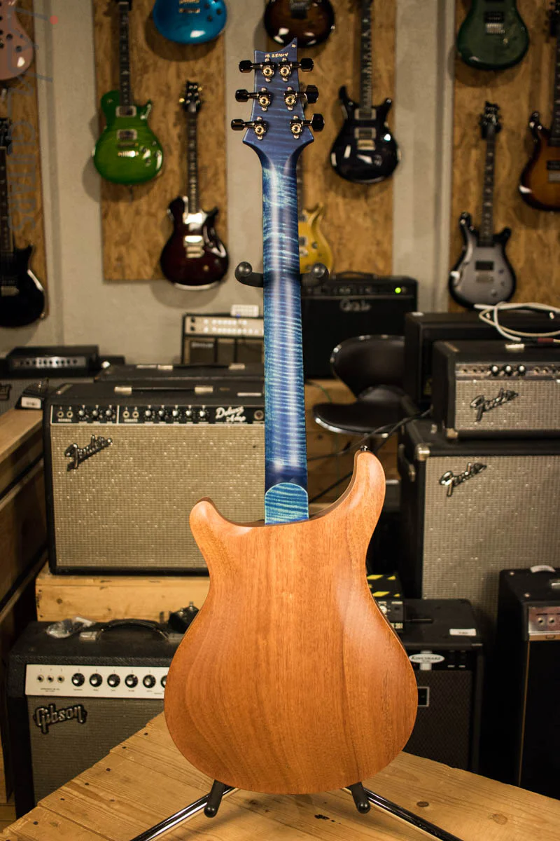 Paul Reed Smith Wood Library Hollowbody I Satin River Blue w/ Matching Flamed Maple Neck - Image 8