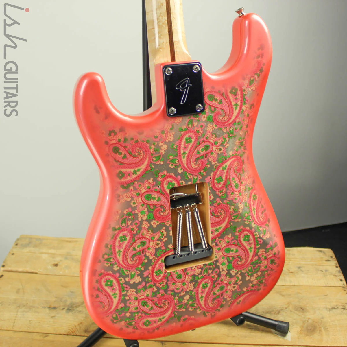 1990s/2000s CIJ Fender Pink Paisley Stratocaster Warmoth Neck Strat Electric Guitar - Image 9