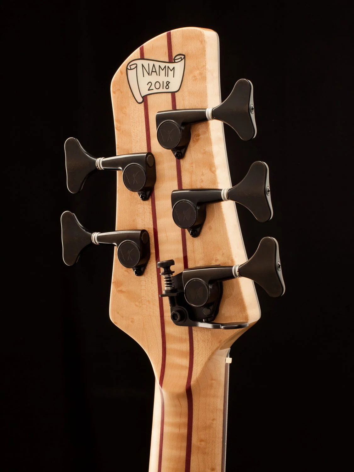 NAMM 2018 Fodera Imperial MG 5 String Elite Black Burst Bass Guitar - Image 5